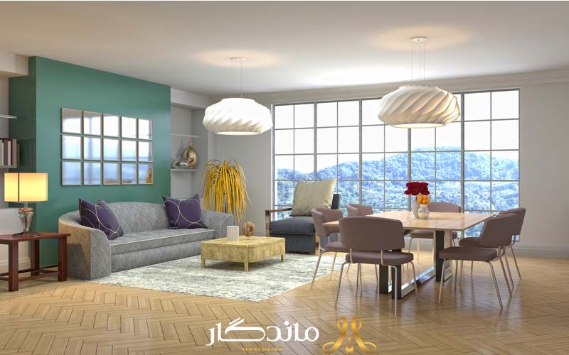 چیدمان مبل مستطیل در خانه