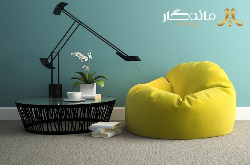 مبل شنی زرد
